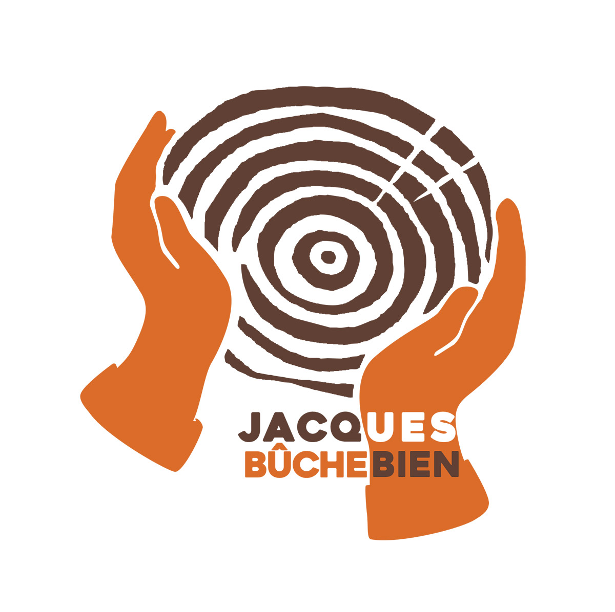 Logo bicolore Bûcheron
